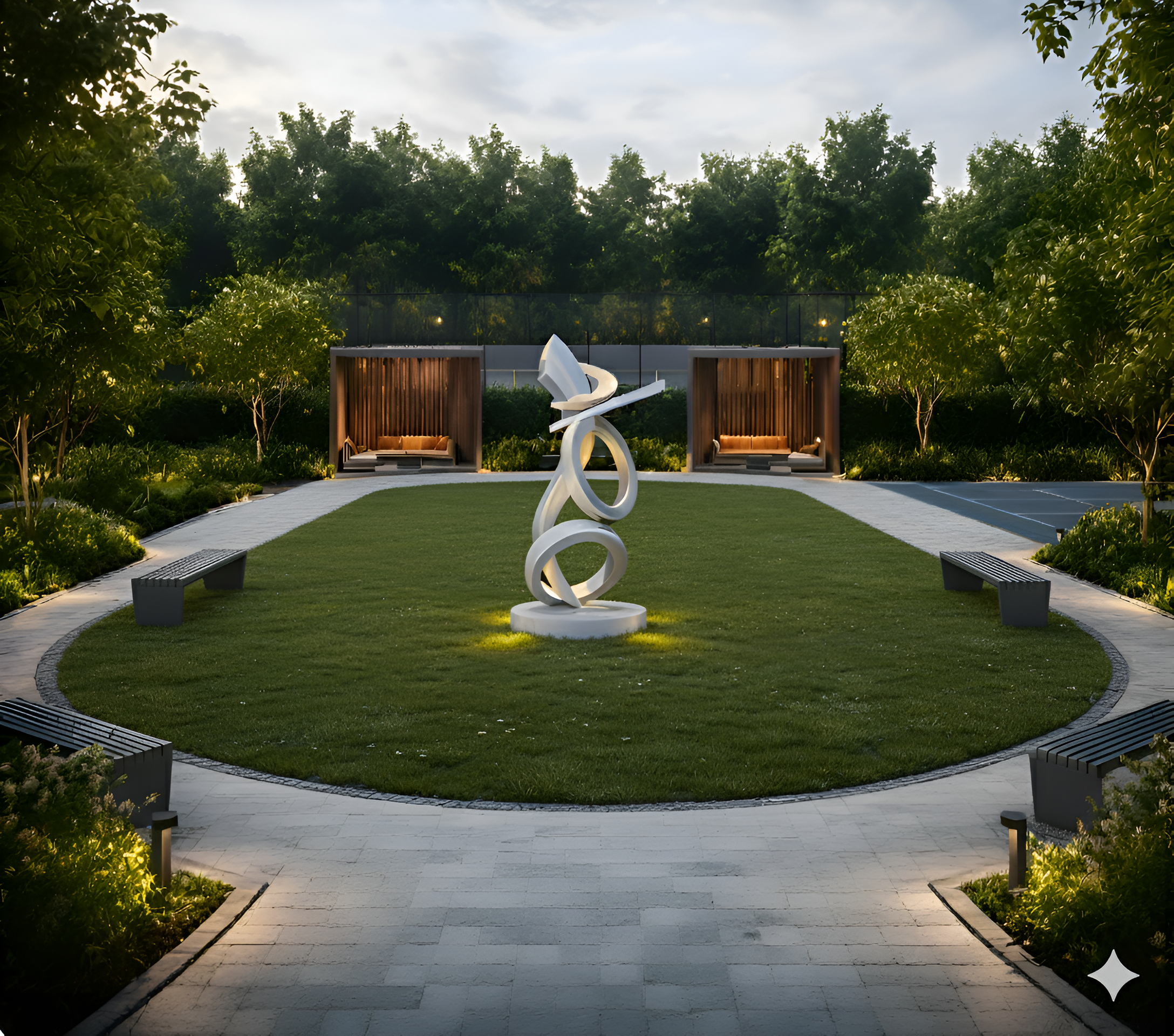 Vardhman Celestia landscaped garden