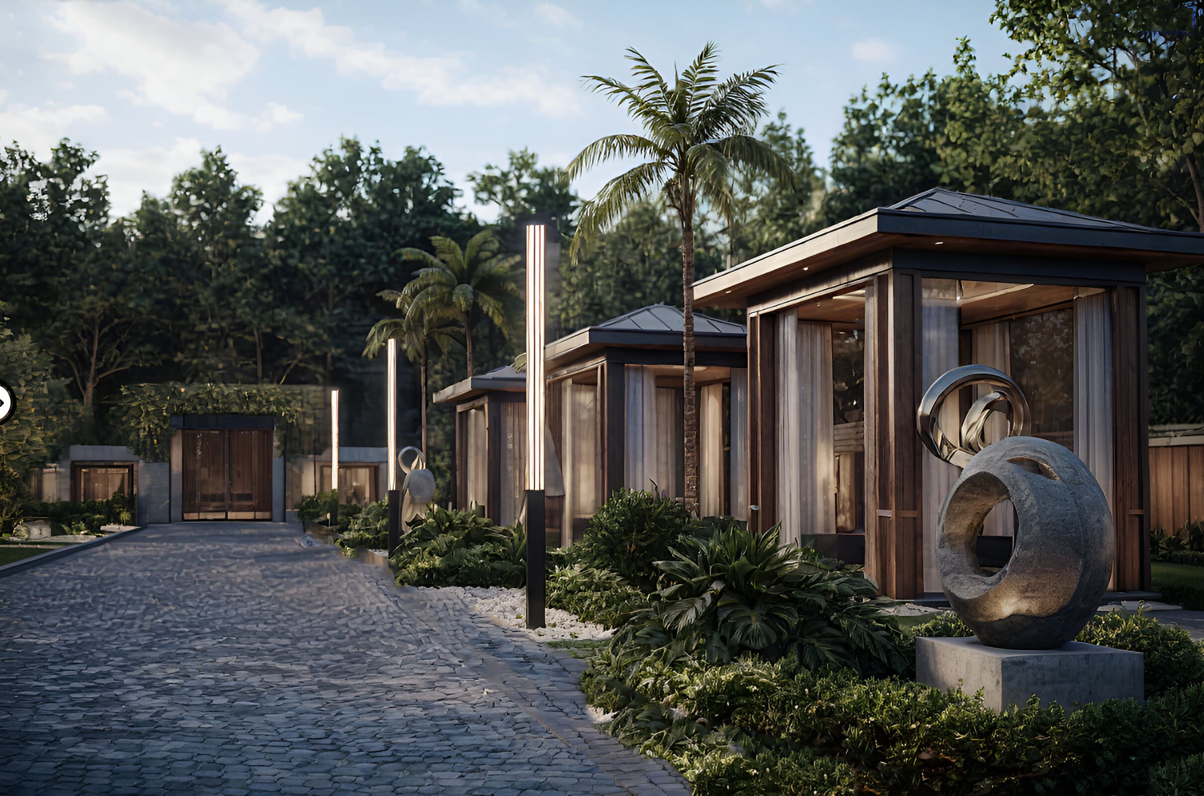Vardhman Celestia landscaped gazebo area